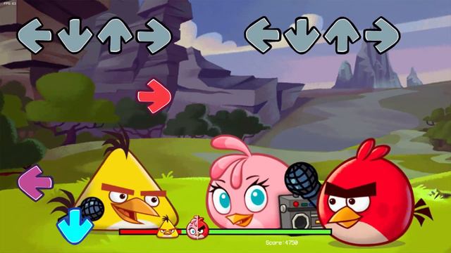 Friday Night Funkin' X Angry Birds Mod - Full-Game Showcase смотреть онлайн