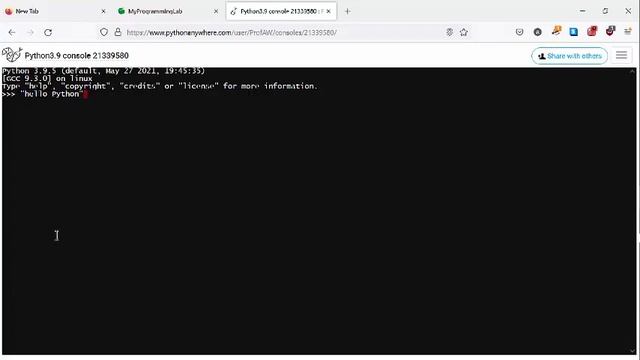 PythonAnywhere2 UsingTheConsoleFeature смотреть онлайн