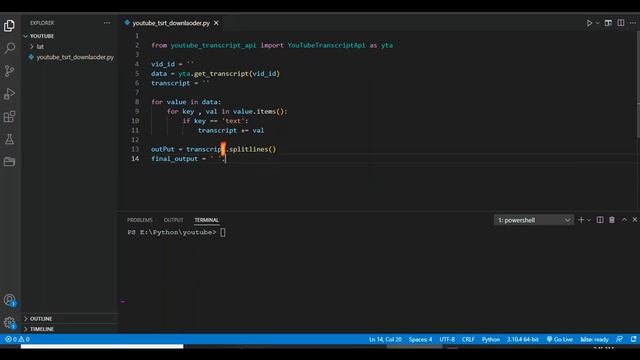 Python Code to Import YouTube Video Captions смотреть онлайн