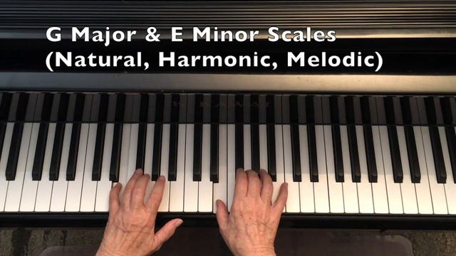 G Major & E Minor Scales: Natural, Harmonic & Melodic смотреть онлайн