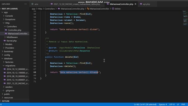 Rest API Server Laravel смотреть онлайн