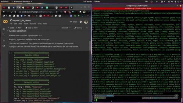 Wow! Text to Speech with espnet.