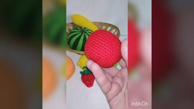 Фрукты вязаные крючком своими руками. Авторская работа. Амигуруми.