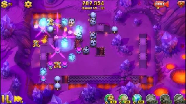 Fieldrunners 2  The Frying Pan Walkthrough - CASUAL (4x)