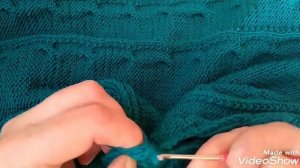 Красивый шов крючком.Как соединить крючком вязаные спицами боковые части пуловера.