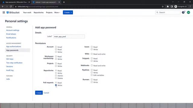 How to Create Bitbucket App Password смотреть онлайн