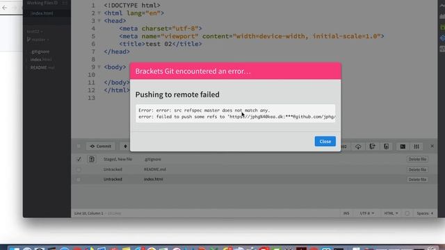 git - github and brackets plugin. First repository смотреть онлайн