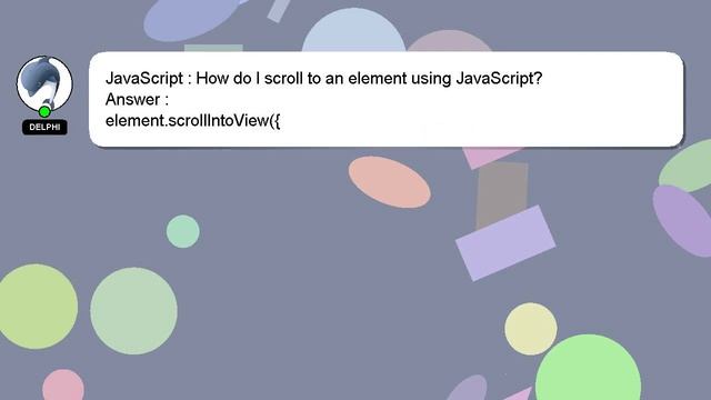 JavaScript : How do I scroll to an element using JavaScript? смотреть онлайн
