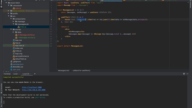 React Storybook Mock Server integration tutorial with examples. смотреть онлайн