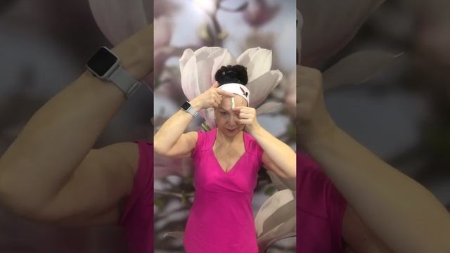 Кинезиотепирование морщин на лбу.