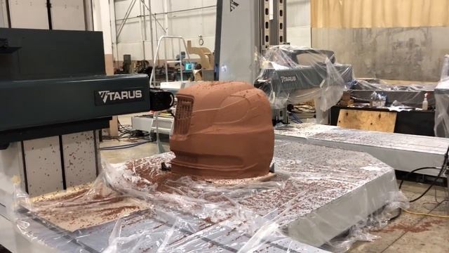 TARUS MM5 claymilling machine on Geely car design. смотреть онлайн