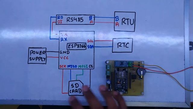 Data Logger with NodeMCU(ESP8266), SDcard, Elite 440 meter via Modbus and RTC. смотреть онлайн