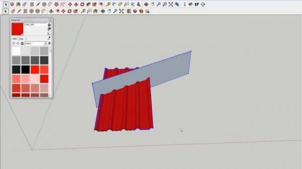Как обрезать объект в SketchUp