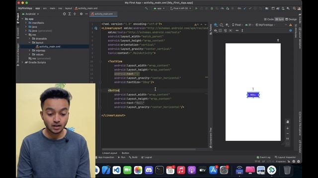 Connecting the Button| Layout Inflation | Android Development Tutorial for Beginners 2023 #9 смотреть онлайн