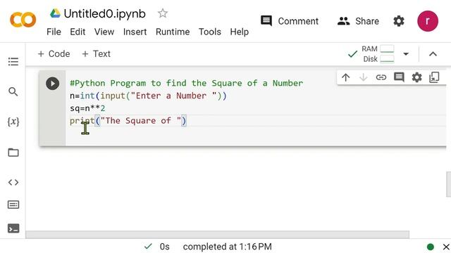 Python - Square of a Number #python Program | Rktsir смотреть онлайн