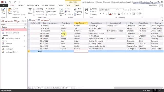 Advanced CSV File Import into Access смотреть онлайн