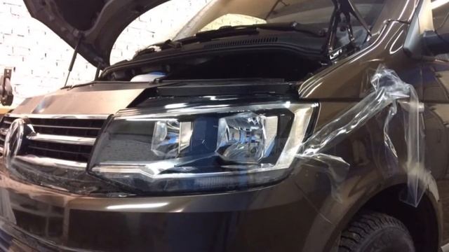 Volkswagen Сaravelle - Оклейка защитной плёнкой капота, бампера, крыльев и тонирование стёкол смотреть онлайн