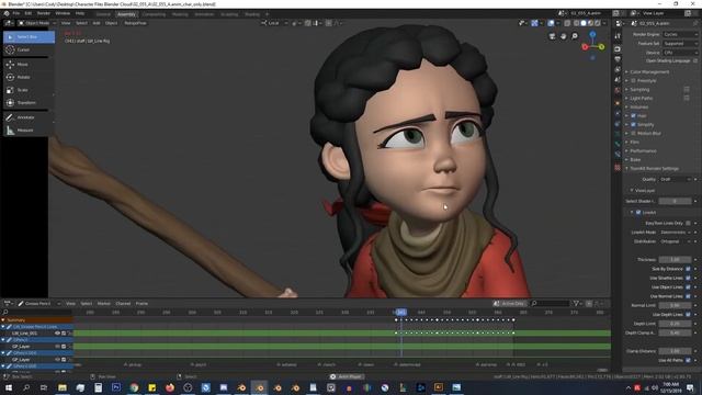 Blender 2.80 Addon Tutorial - Lineworks Part 1 Introduction смотреть онлайн