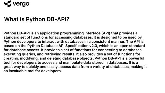 Python DB-API Explained смотреть онлайн