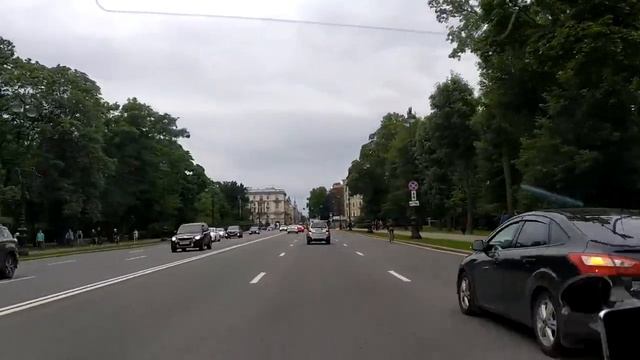 Петроградская сторона, Крестовский остров, буддийский храм | По Питеру на машине, август 2020 смотреть онлайн