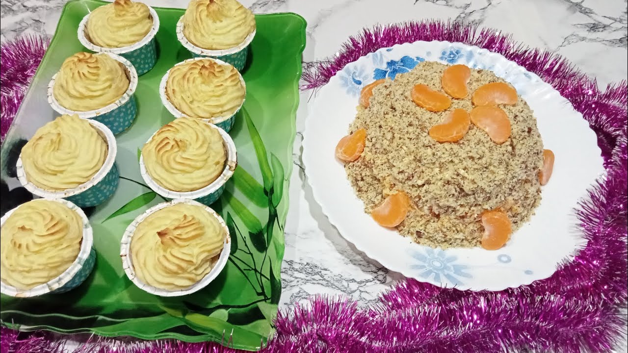 Новогодние рецепты: мясное блюдо и салат с мандаринами смотреть онлайн