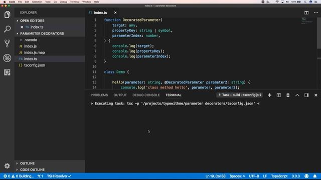 Typescript: Parameter decorators - basics смотреть онлайн