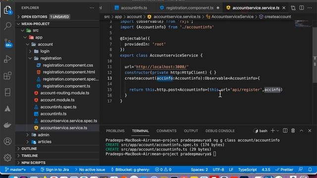 User Registration Form | Insert Form Data | MEAN Stack Mini Project | Angular Mini Project | Part- смотреть онлайн