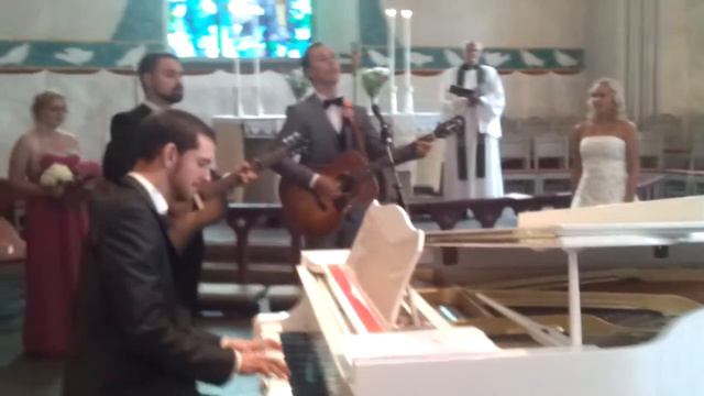 Stefan, Jacob och Robin framför Utan Dina Andetag på Stefan & Linas bröllop смотреть онлайн