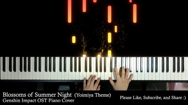 「Blossoms of Summer Night」【Genshin Impact OST】 Piano Tutorial смотреть онлайн