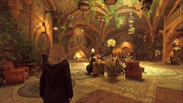 HOGWARTS LEGACY Hufflepuff Common Room Ambience + Music | 1 HOUR