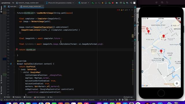 Part - 15 || How to show network image as marker on map flutter смотреть онлайн