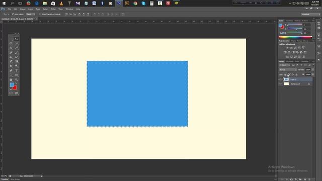 Photoshop Basic Tutorial 2 Rectangular Marquee Tool and moov Tool смотреть онлайн