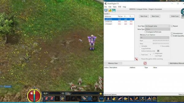 How to change screen zoom at any game conquer with Cheat engine