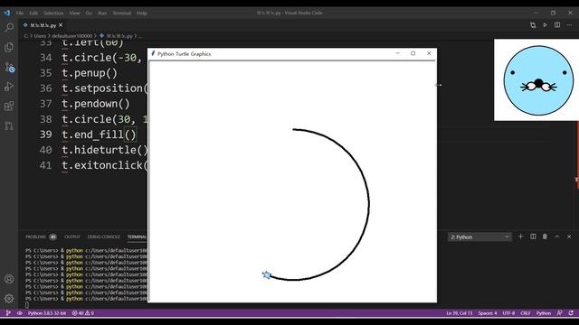 파이썬으로 보노보노 그려보기 How to draw Bonobono using Python смотреть онлайн