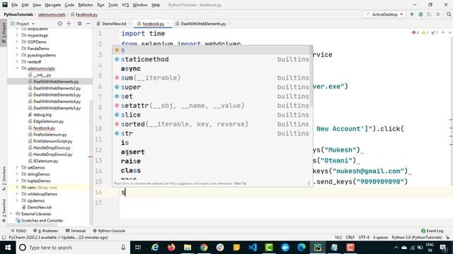 #8 How To Automate Facebook Registration /Login Using Selenium Webdriver-Selenium Python Script смотреть онлайн