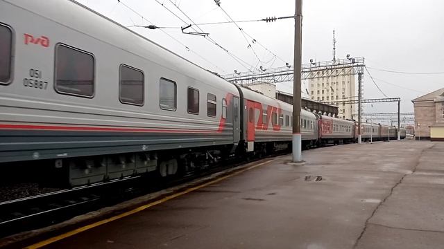 ЭП1М-602 с поездом №34 Москва Владикавказ смотреть онлайн