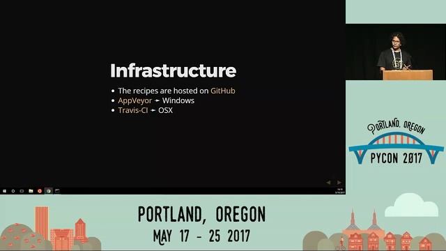 Filipe Pires Alvarenga Fernandes Community powered packaging conda forge PyCon 2017 смотреть онлайн