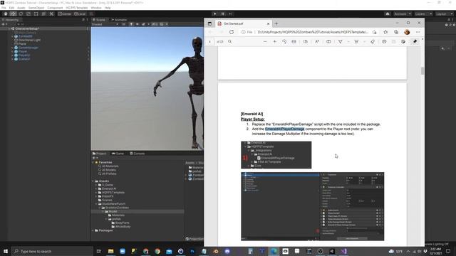 Let's Kill Zombies - HQ FPS and Emerald AI tutorial смотреть онлайн
