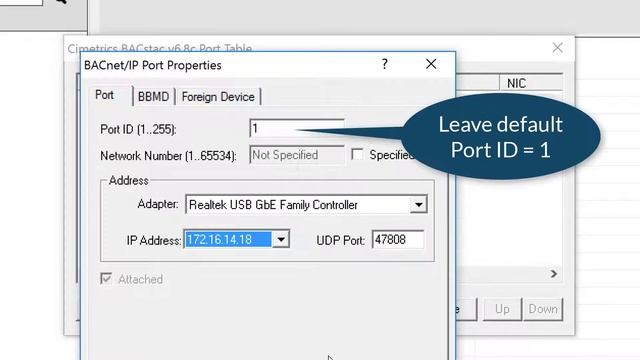 BACstac BACnet/IP Configuration in BACnet Explorer смотреть онлайн