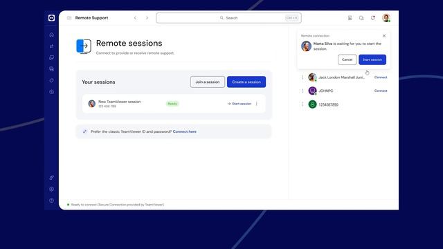 How to create and join a session with TeamViewer Remote смотреть онлайн