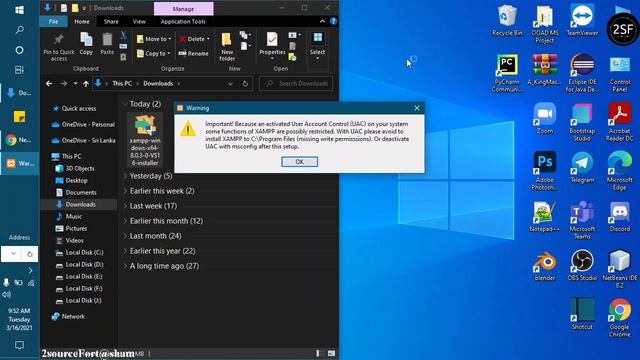 deactivate UAC msconfig after the setup | XAMAPP | Error | 2SourceFort смотреть онлайн