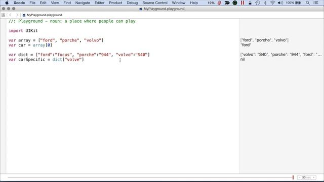 Swift Programming: Arrays and Dictionaries смотреть онлайн