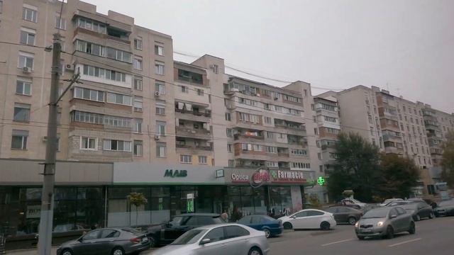 Кишинев Московский проспект, 1- 45, Рышкановка, Студенческая из окна 26 автобуса до ВАЗа, Соколова. смотреть онлайн
