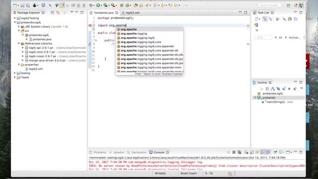 Como Configurar Log4j2 a Base de datos MongoDB смотреть онлайн