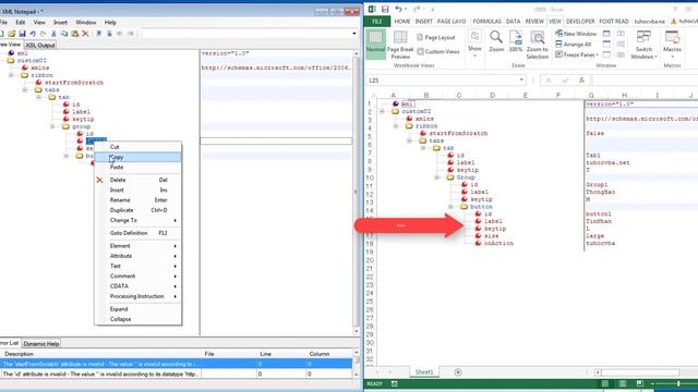 ThietKeGiaoDienExcel BaiHoc02 XML NotePad смотреть онлайн