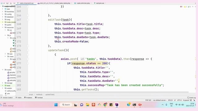 Laravel 9 Crud with Vue JS 3. Part 2 - (Update action) смотреть онлайн