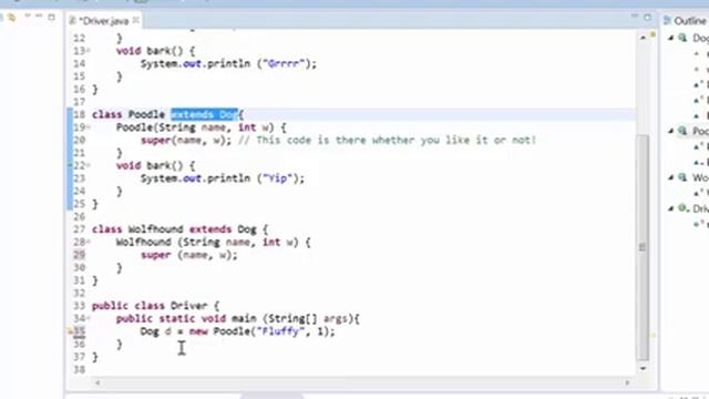 Tutorial 16 - Polymorphism in Java смотреть онлайн