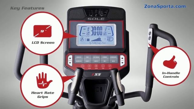 Эллиптический тренажер Sole Fitness E55. Обзор. смотреть онлайн