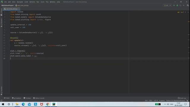 Real time plot with bokeh tool смотреть онлайн