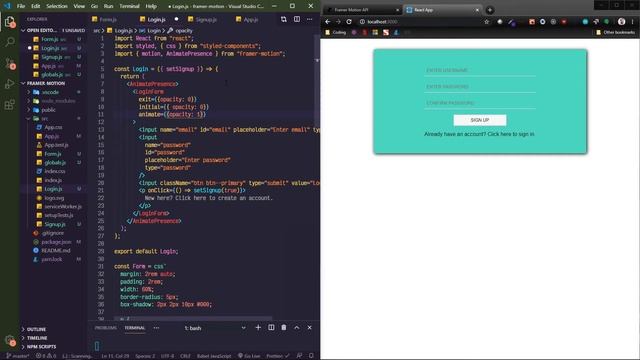 Animate Presence with Styled Components смотреть онлайн